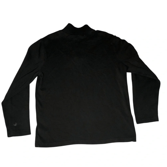 Lachlan British Inspired- Black Ribbed Pullover with 4 Snaps at neck line - Picture 3 of 5